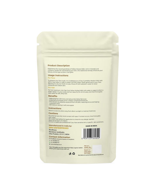 Multani Mitti Powder (Yellow Fuller's Earth)